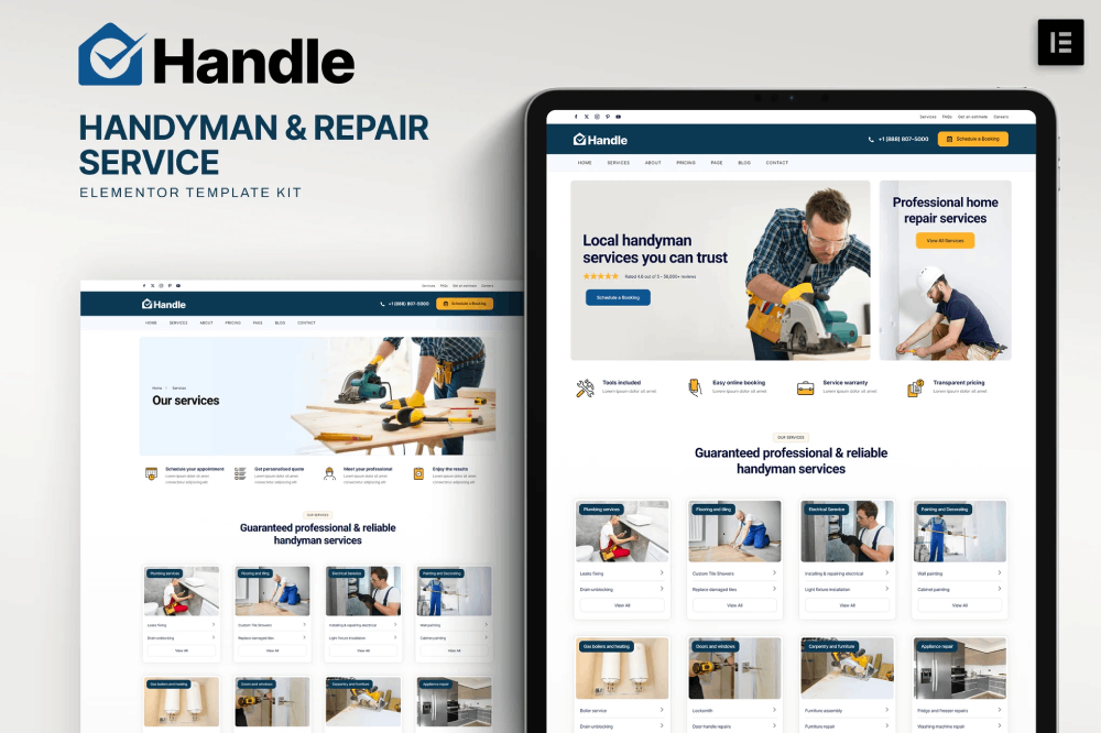 Handle – Handyman & Repair Service Elementor Template Kit