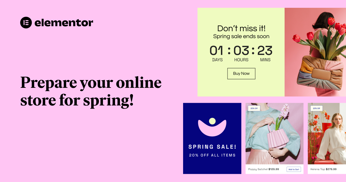 Get Your Store Ready For Spring Sales | Elementor