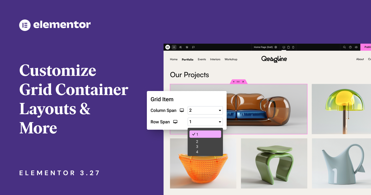 Introducing Elementor 3.27: Flexible Grids, Better Security, Enhanced Accessibility & More Creativity |