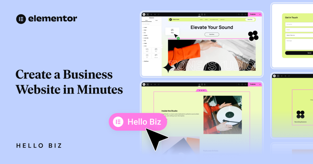 Introducing Hello Biz: A New Beginner Friendly Wordpress Theme | Elementor