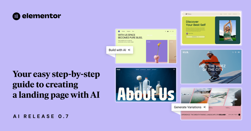 Your Easy Step-By-Step Guide To Creating A Landing Page With Ai | Elementor