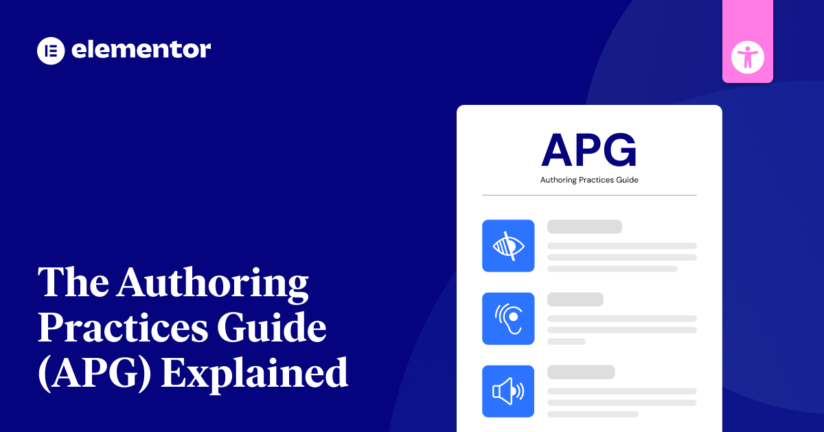 Authoring Practices Guide (Apg) Examples & Rules In 2025 | Elementor