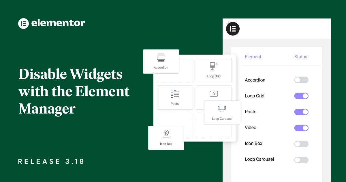 New In Elementor 3.18: Element Manager, Taxonomy Filters With Multi-Selection Capabilities, And More