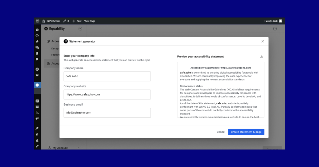 Image Of The Statement Generator 1 Introducing Ally, The New Web Accessibility Plugin By Elementor 5