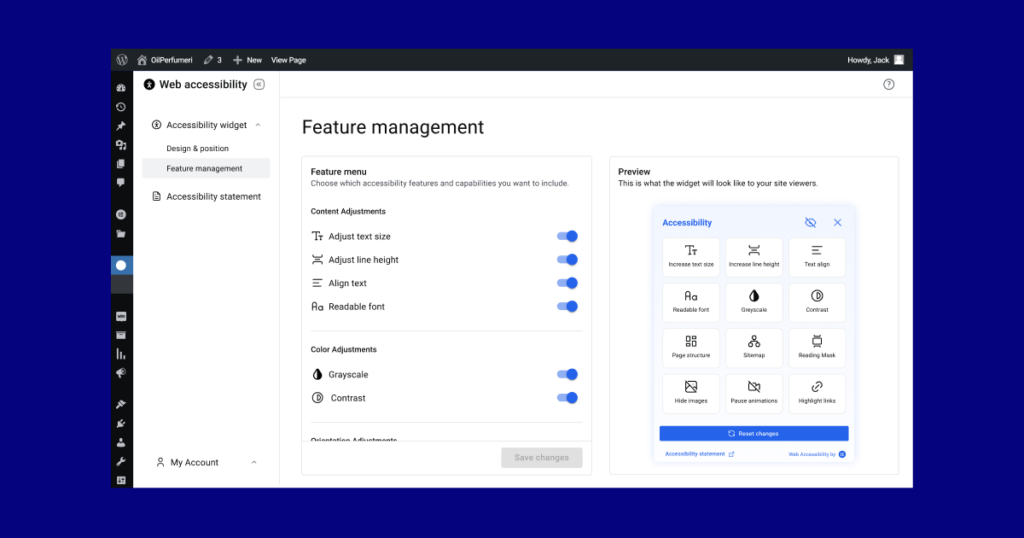 Image Of The Widget Settings Introducing Ally, The New Web Accessibility Plugin By Elementor 1