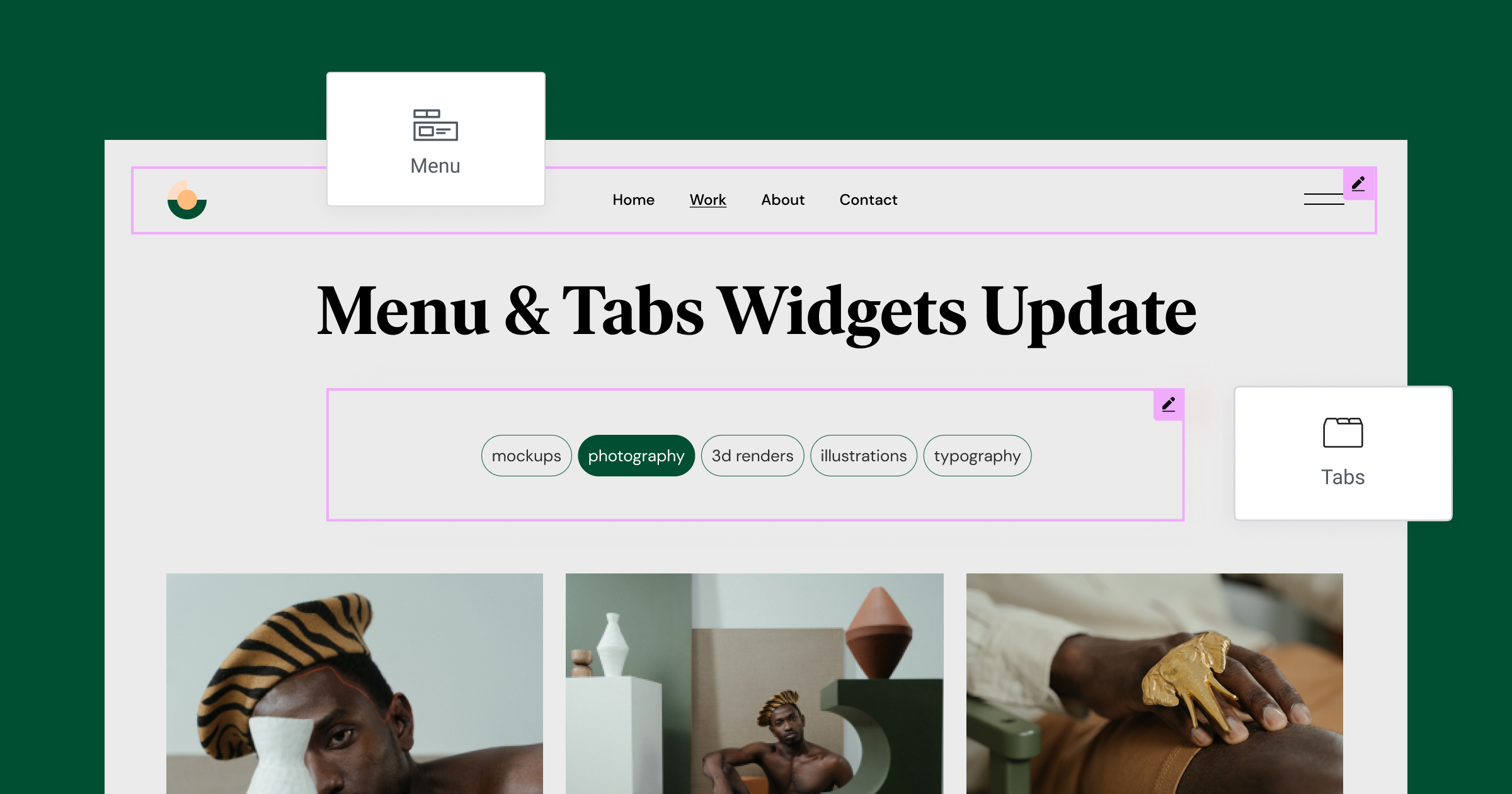 Menu Tabs 2025 - Elementorhub.com
