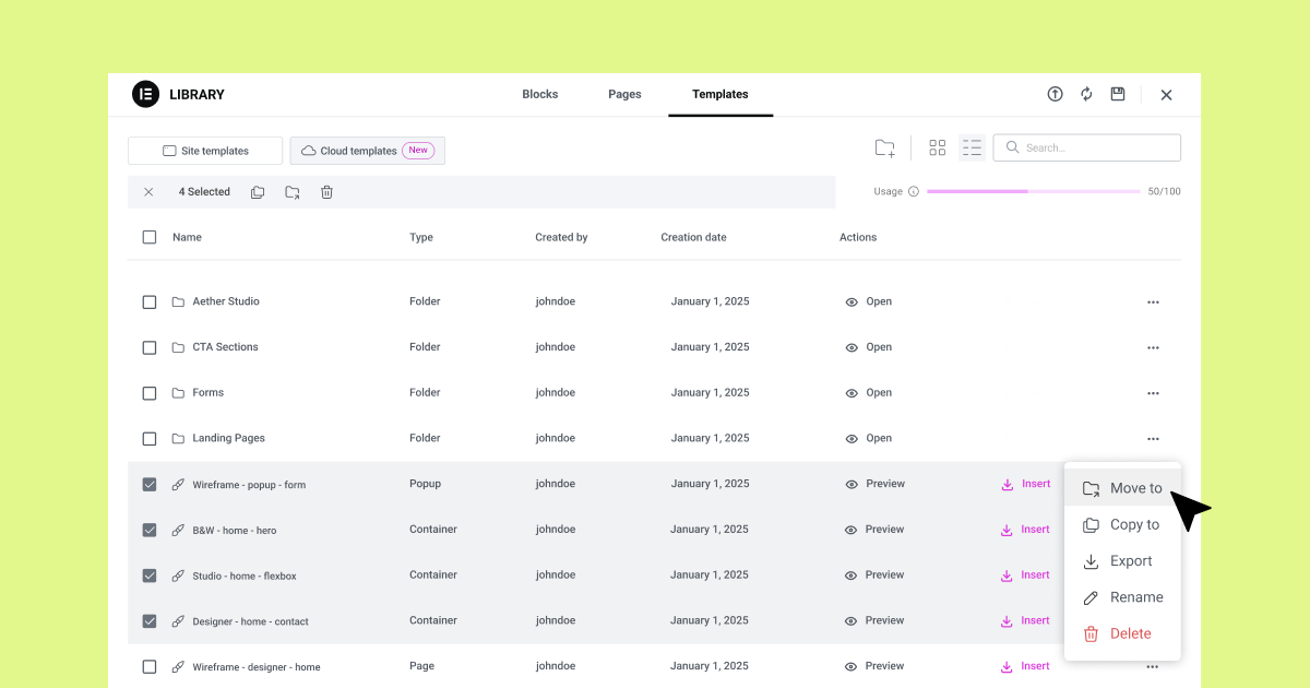Release 3 Elementor Io Optimized 4 Introducing Cloud Templates: Your Personal Design Library 4