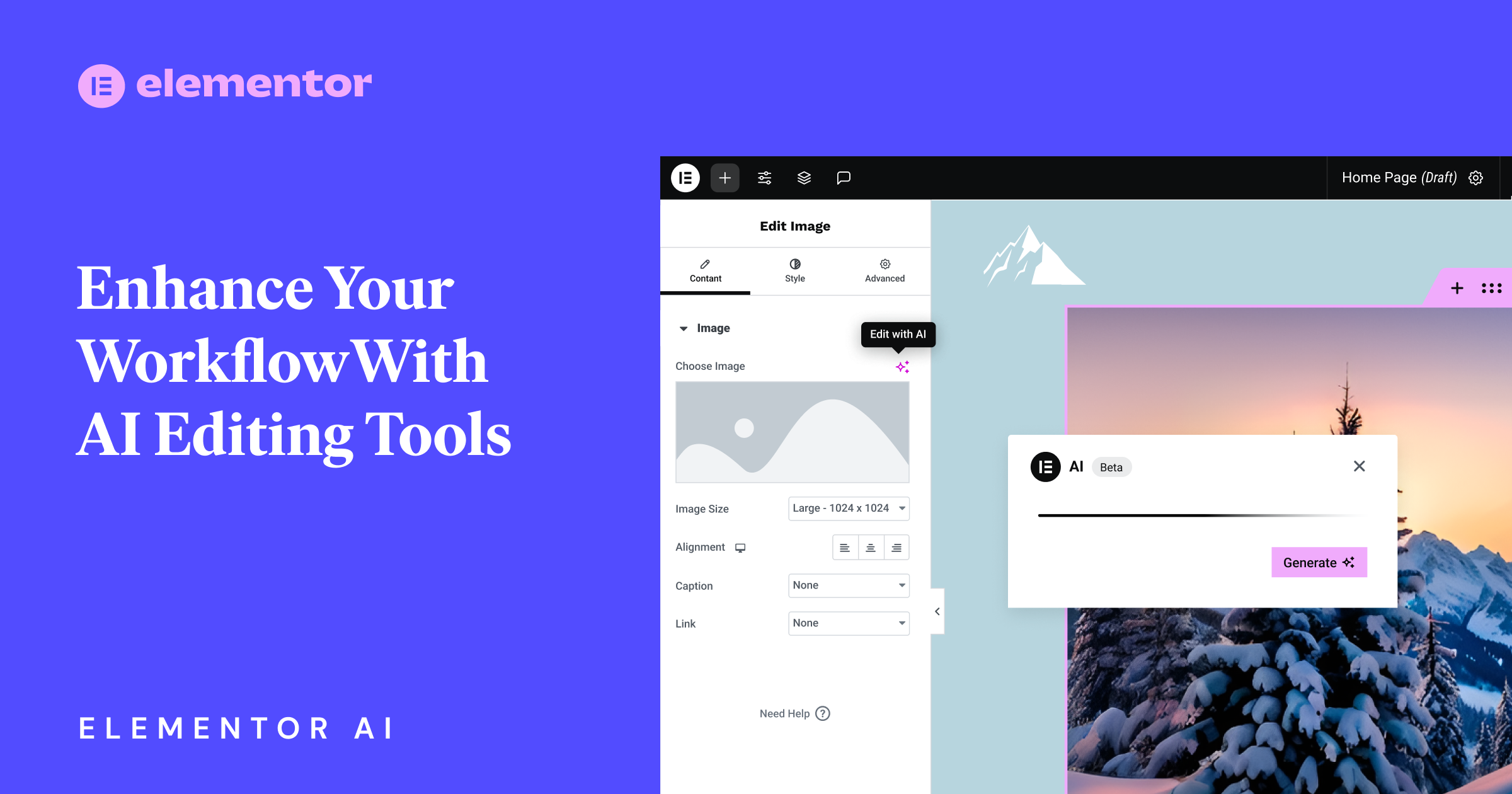 Enhance Your Workflow With Elementor’s Ai Image Generator