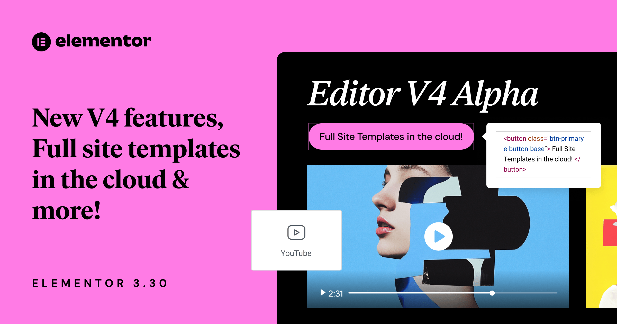 Editor V4 Blog Cover 2025 - Elementorhub.com