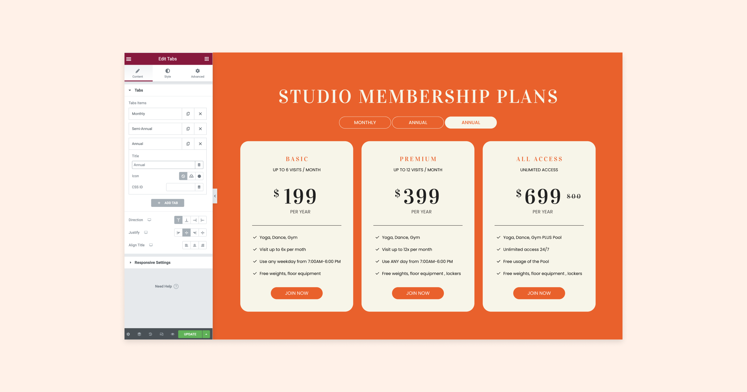Nested Tab Example 2 2025 - Elementorhub.com