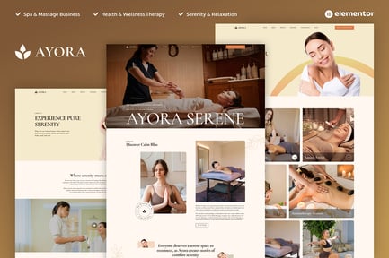 Ayora – Spa & Wellness Elementor Pro Template Kit