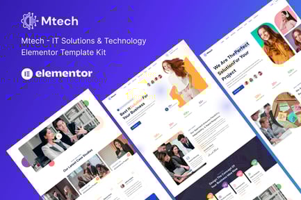 Mtech – It Solutions & Technology Elementor Template Kit