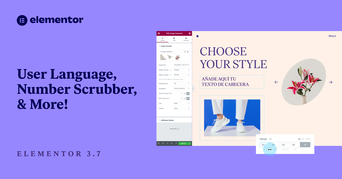 Introducing Elementor 3.7 – Localized Workspace, Number Scrubber, & More!