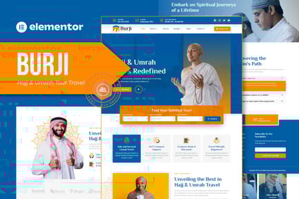 Burji – Hajj & Umrah Tour Travel Elementor Template Kit
