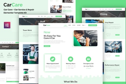 Carcare – Auto Service & Repair Elementor Template Kit