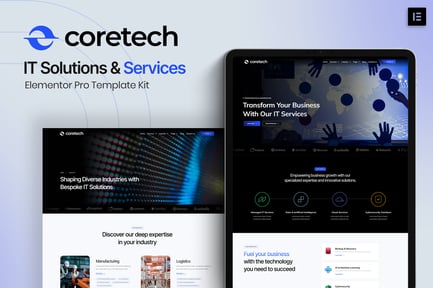 Coretech – It Solutions & Services Elementor Pro Template Kit