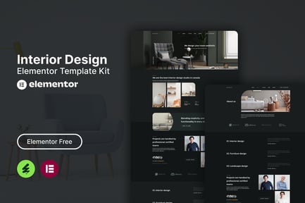Interia – Interior Design Elementor Template Kit