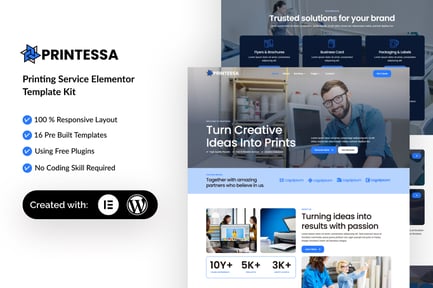 Printesa – Printing Services Elementor Template Kit