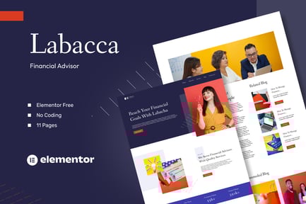 Labacca – Financial Advisor Elementor Template Kit