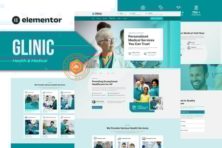 Glinic – Health & Medical Elementor Template Kit