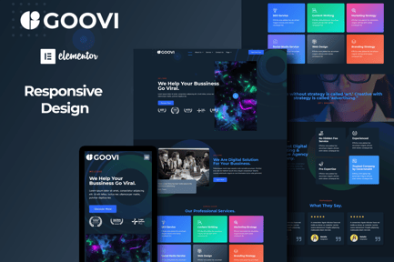 Goovi – Creative Agency & Digital Marketing Elementor Template Kits