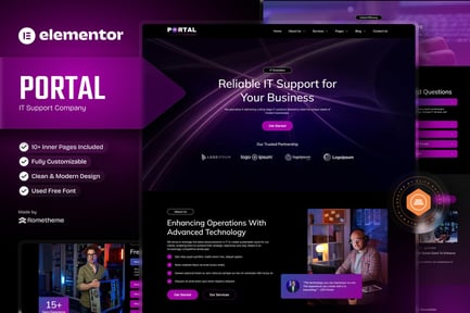 Portal – It Company Elementor Template Kit