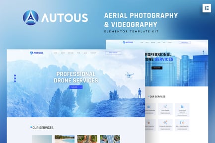 Autous – Aerial Photography & Videography Elementor Template Kit