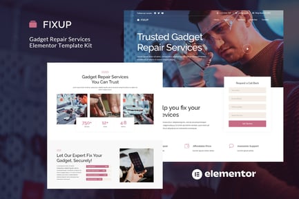 Fixup – Gadget Repair Services Elementor Template Kit