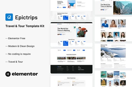 Epictrips – Travel & Tour Elementor Template Kit