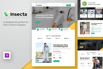 Insecta – Pest Control & Disinfection Elementor Template Kit
