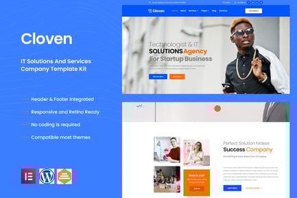 Cloven – It Solutions & Services Company Elementor Template Kit