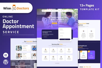 Wisedoctors – Healthcare & Medical Elementor Template Kit