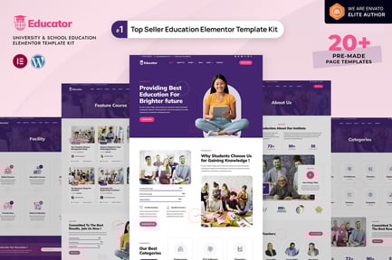 Educator – University & School Education Elementor Template Kit