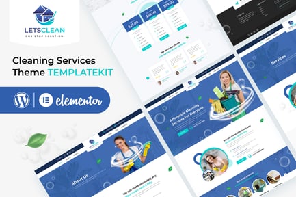 Letsclean – Cleaning Services Elementor Template Kit