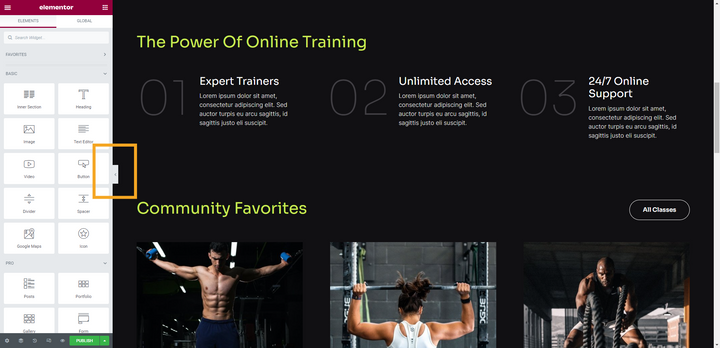 2 Elementor Collapse Widget Panel Arrow 2025 - Elementorhub.com