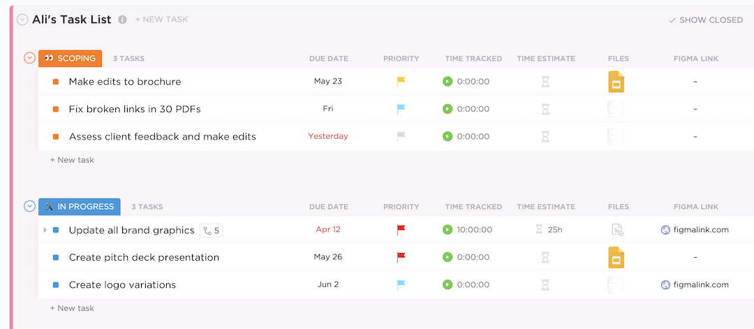 4 Clickup List To Assign Tasks And Manage Design Workloads 2025 - Elementorhub.com