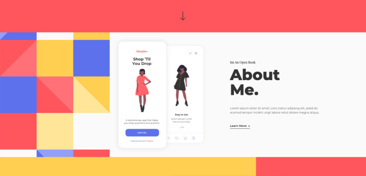 about me portfolio page example