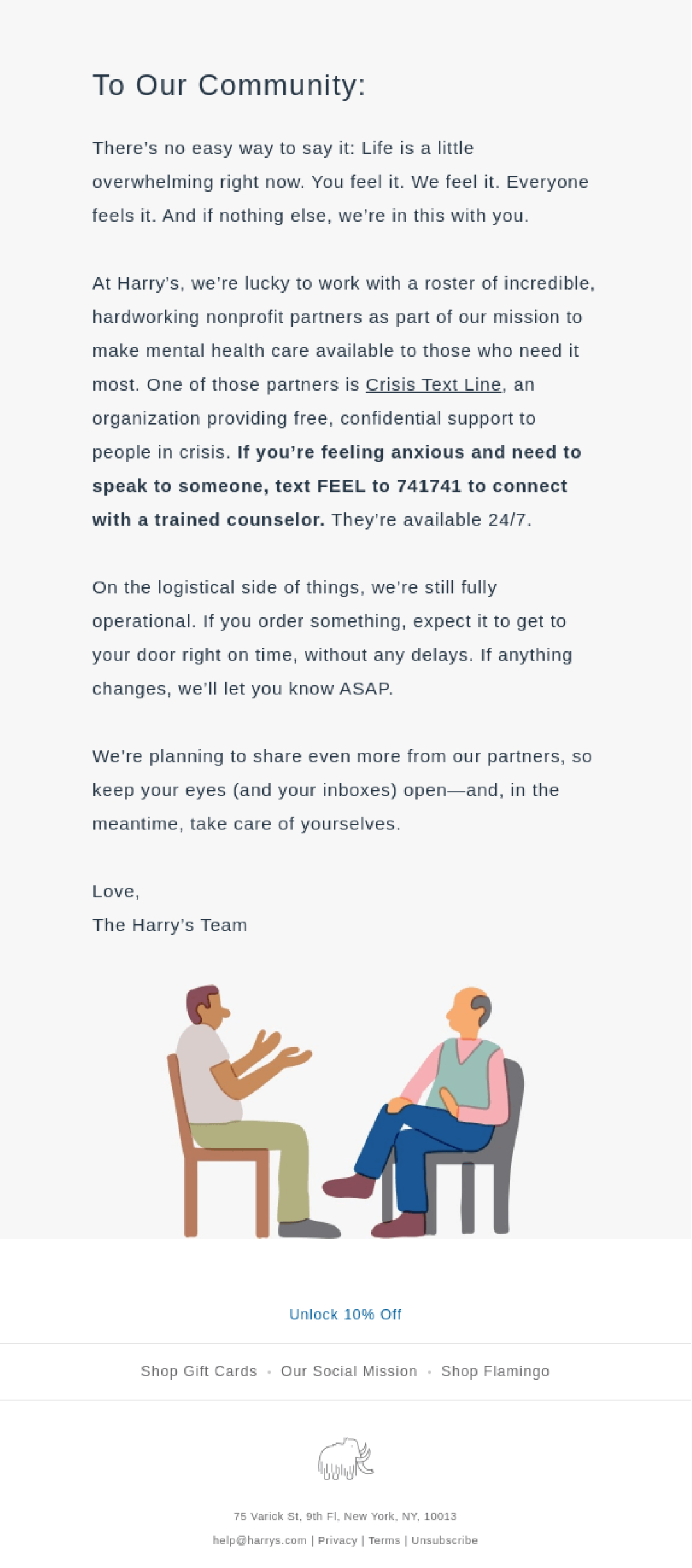 harrys email take care of yourself were in this together two 1 2025 - ElementorHub.com