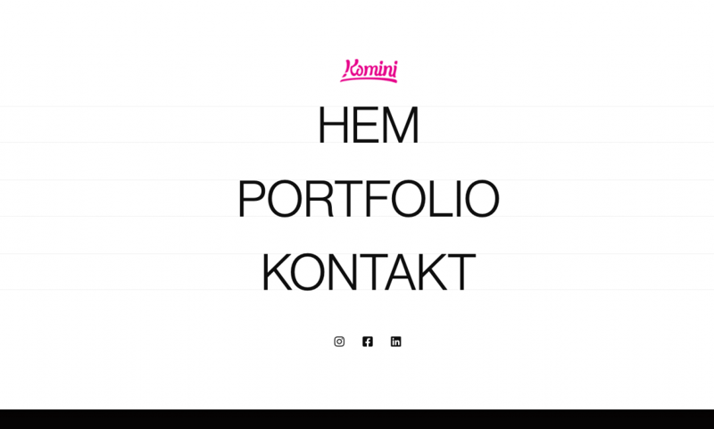 komini media portfolio example