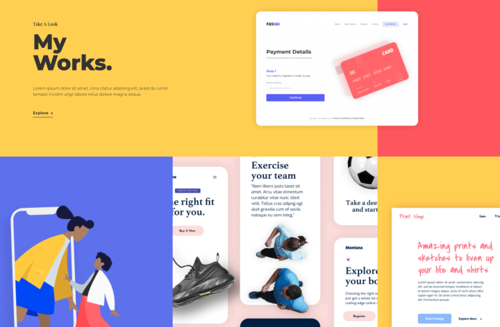 portfolio works page