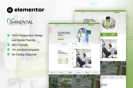 Shinental – Dentist & Medical Clinic Elementor Template Kit