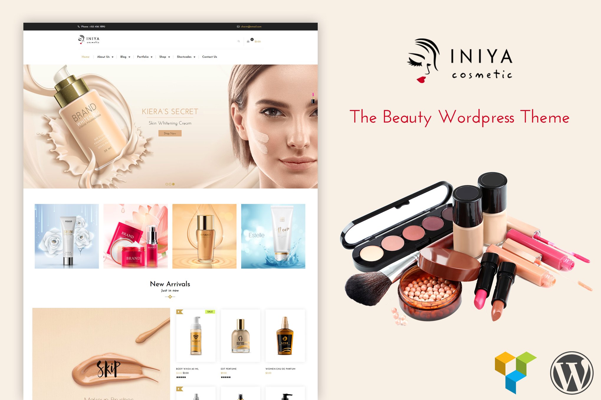 Iniya – Beauty Cosmetic Theme
