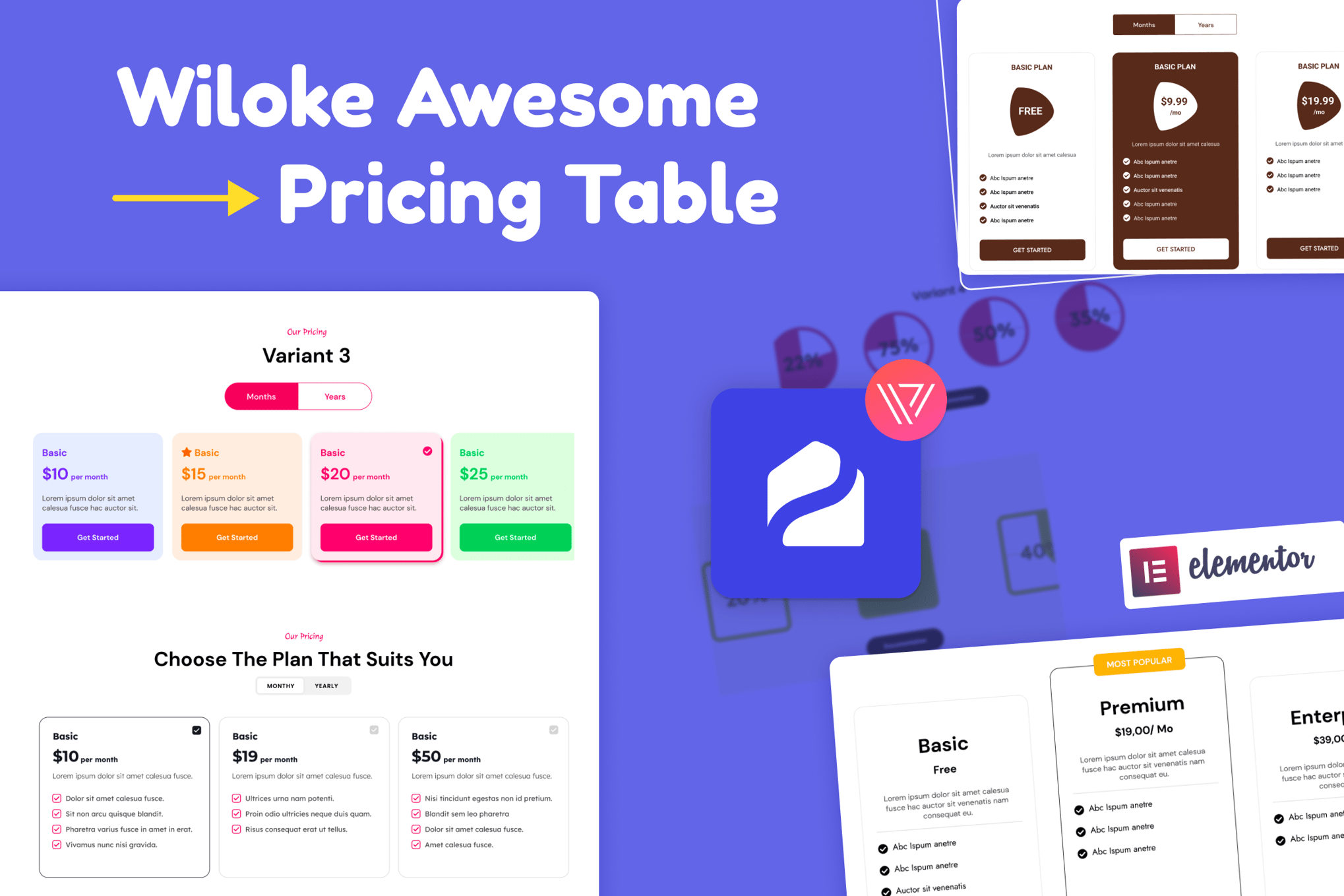 Wiloke Awesome Pricing Table For Elementor
