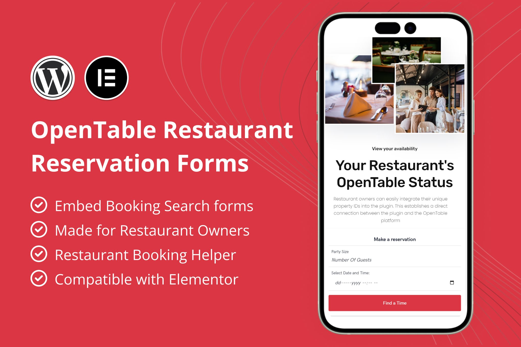 Opentable Restaurant Reservation Forms For Element