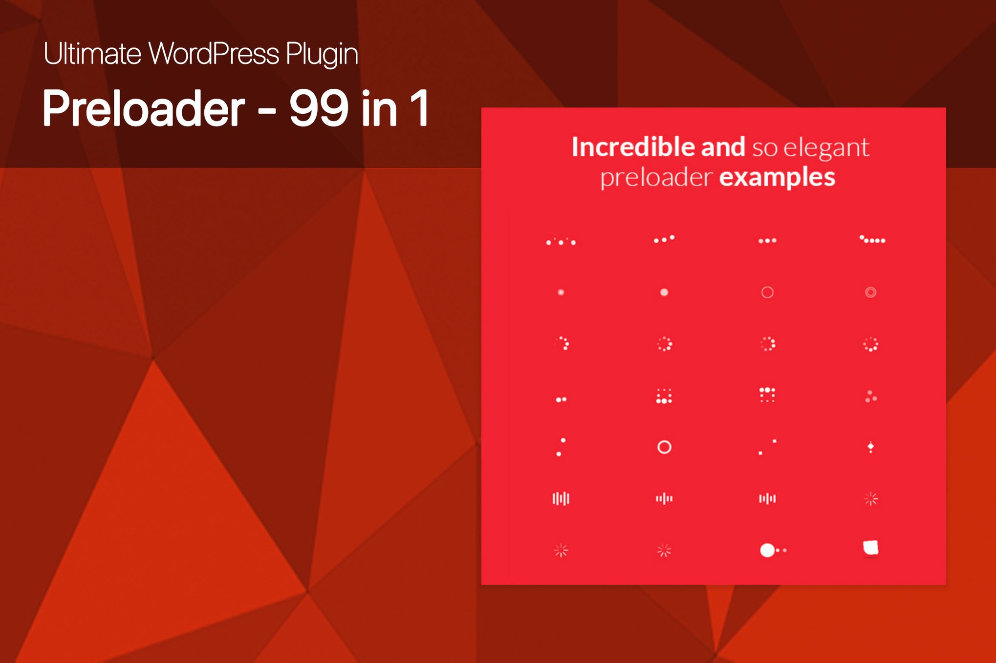 Ultimate Wordpress Preloader – 99 Css3 Preloaders