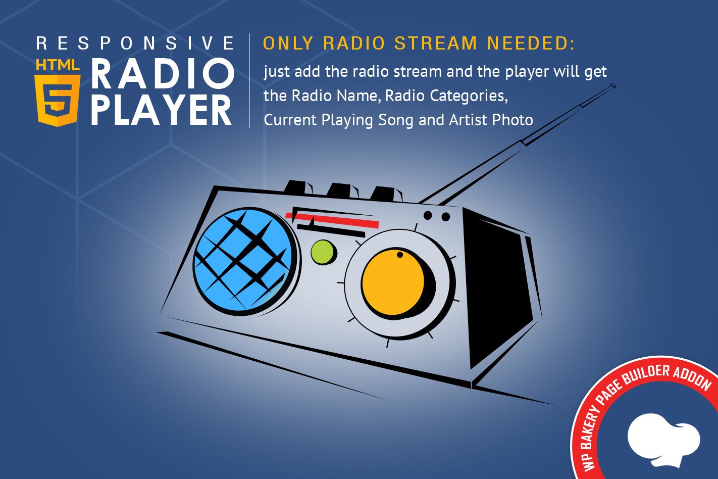 Wpbakery Addon – Html5 Radio Player