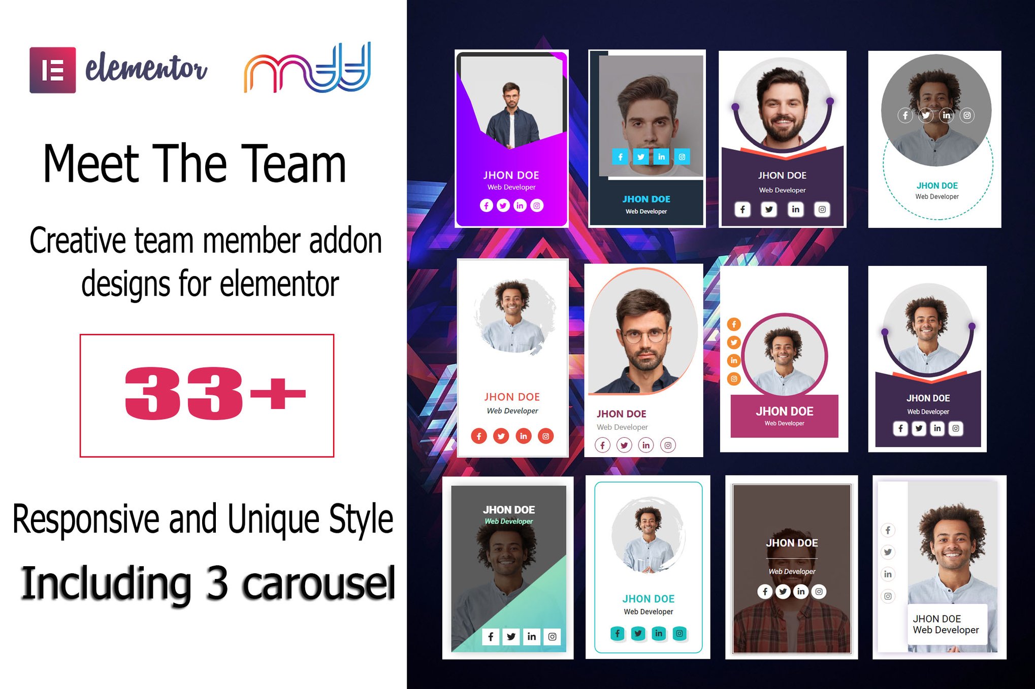 Team Member Addon For Elementor