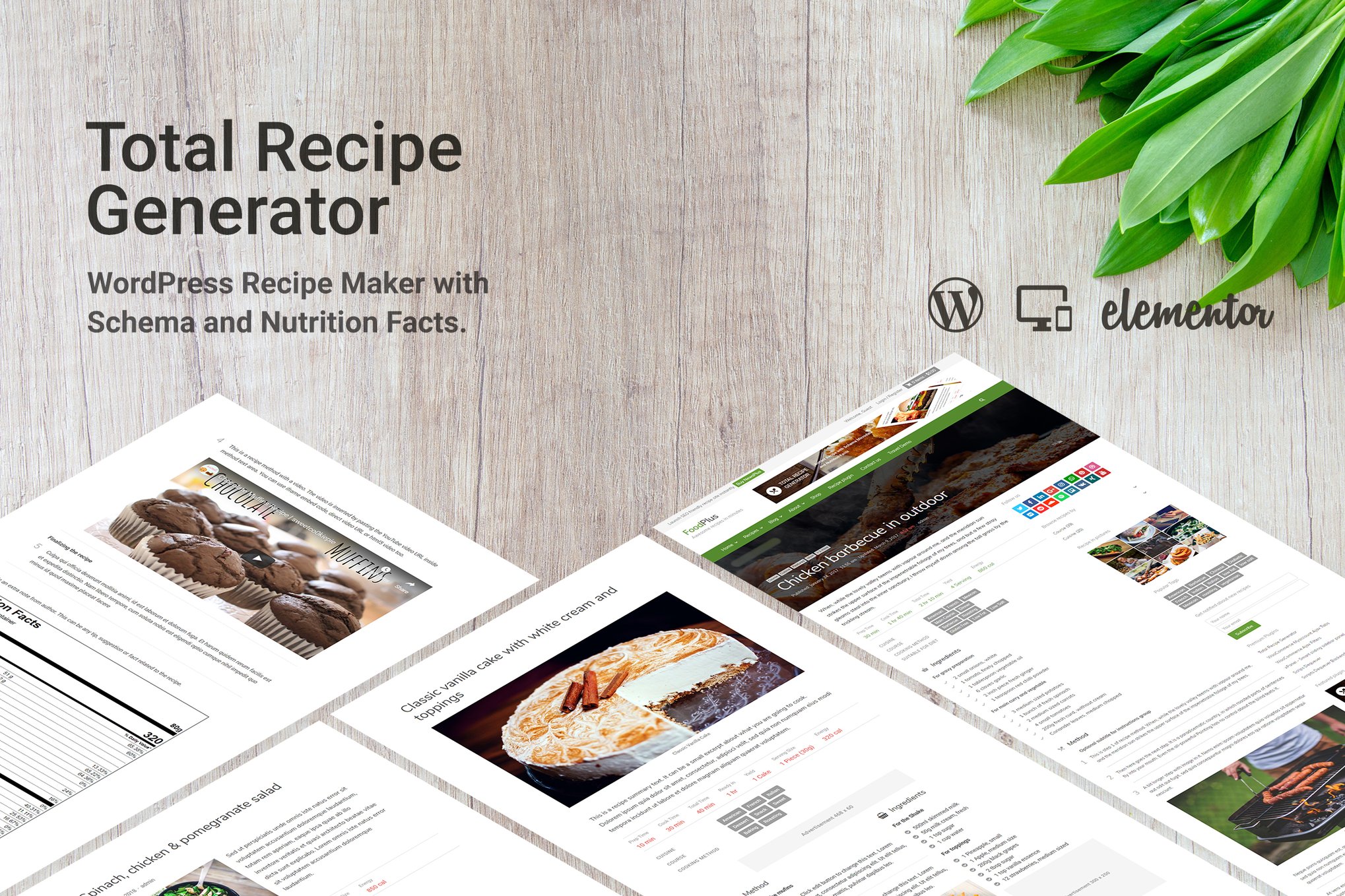 Total Recipe Generator For Elementor