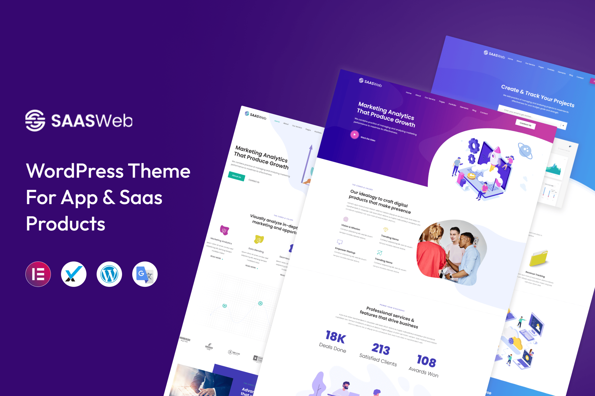 Saasweb – Wordpress Theme For App & Saas Products