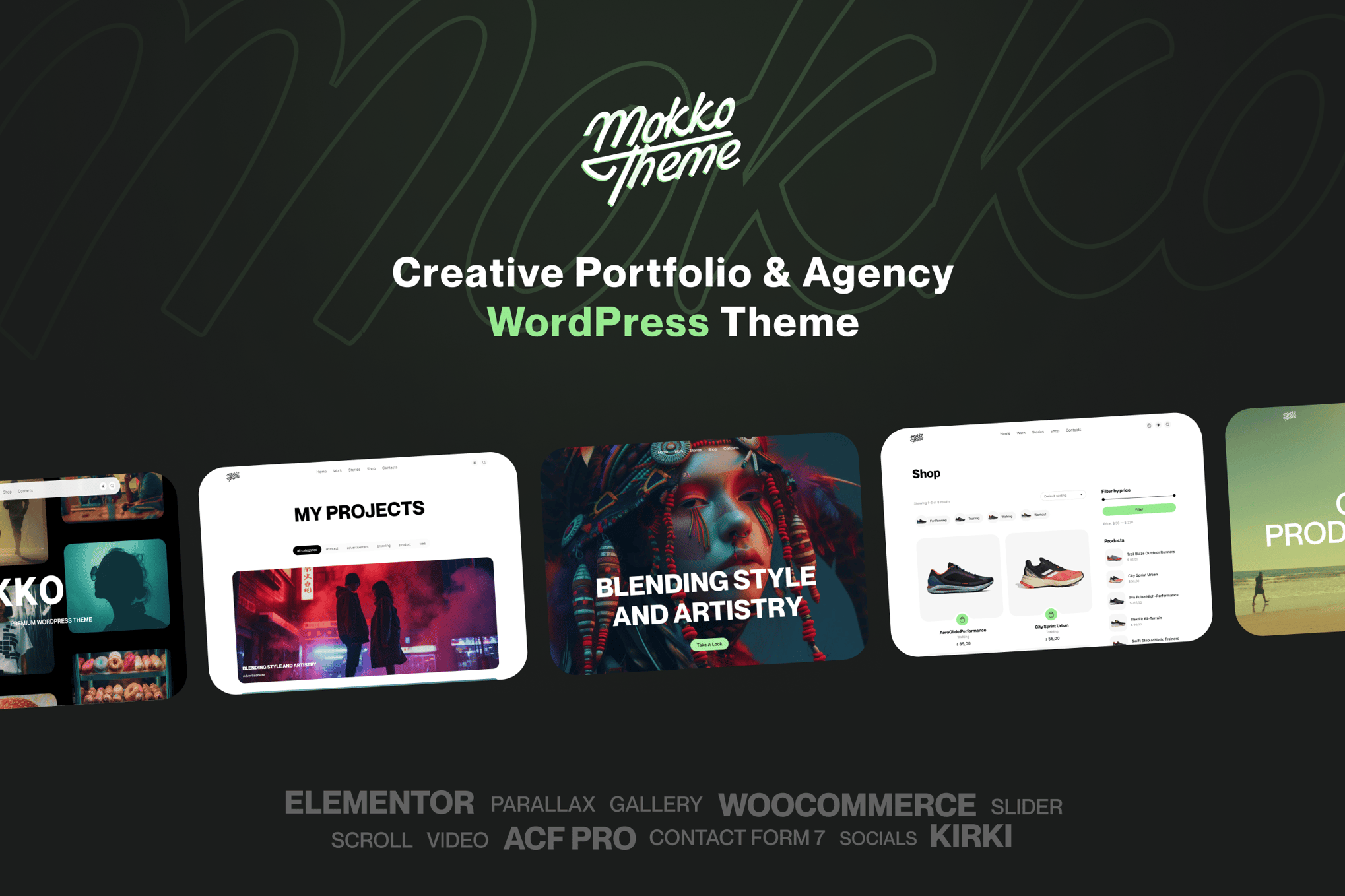 Mokko – Creative Portfolio & Agency Wordpress Them